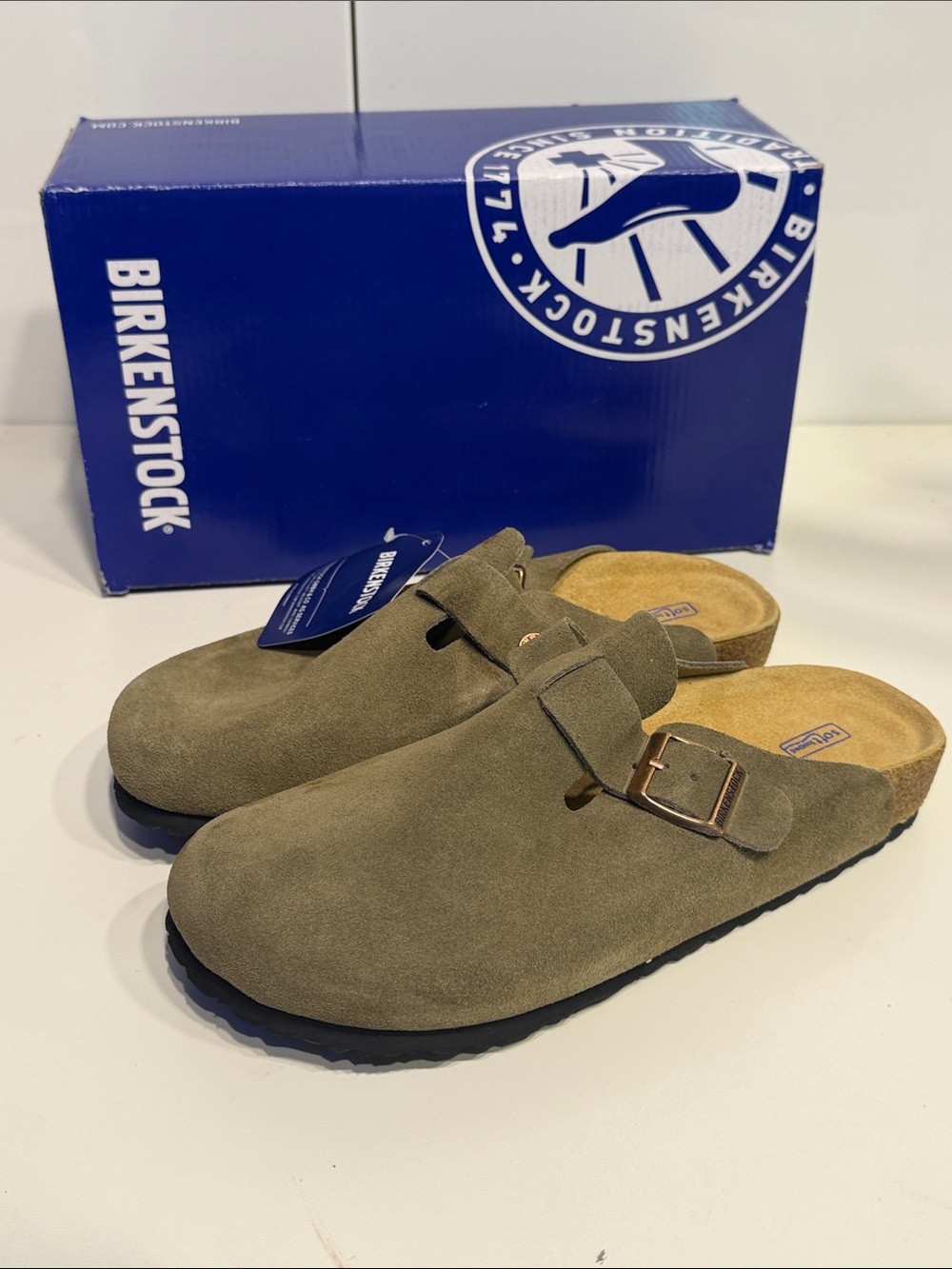New Birkenstock Boston Suede Clogs women’s 8 sandals